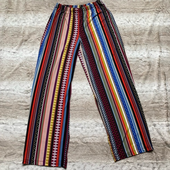 NWOT ECI New York Striped Pull On Pants - Picture 4 of 6